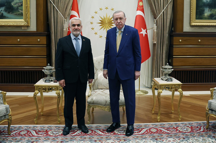 Cumhurbaşkanı Erdoğan, HÜDA PAR Genel Başkanı Yapıcıoğlu’nu kabul etti