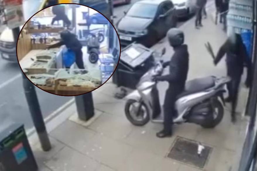 Londra’da Türk kuyumcu dükkanı palalı hırsızlar tarafından soyuldu