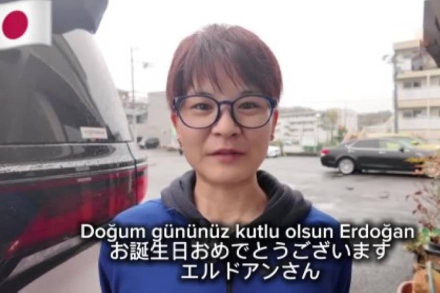 Japonya’da yaşayan Türk gencinden Cumhurbaşkanı Erdoğan’a doğum günü sürprizi