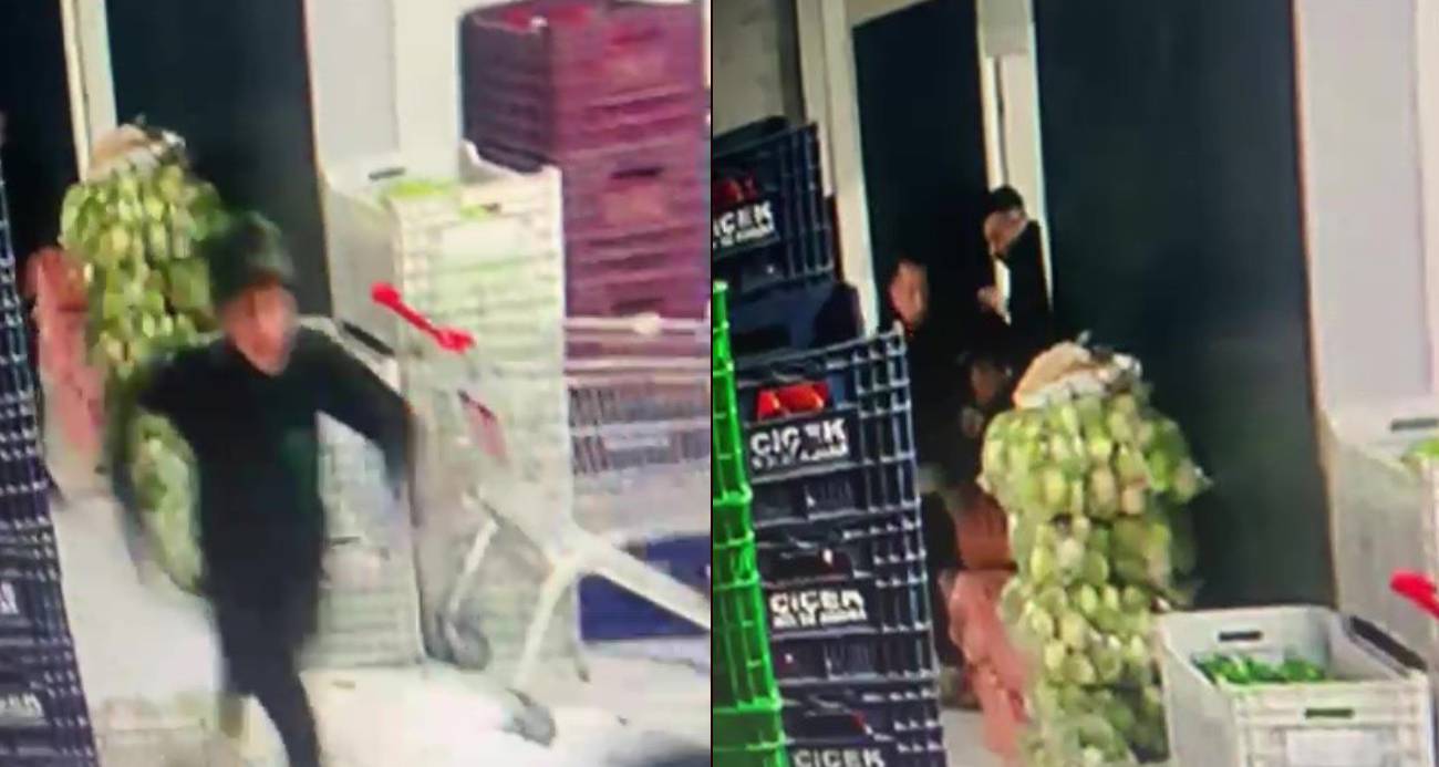 Deprem anında yaşanan panik kamerada