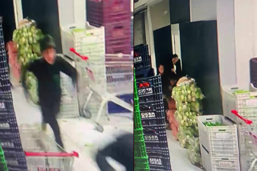 Elbistan'da ki depremde yaşanan panik kamerada