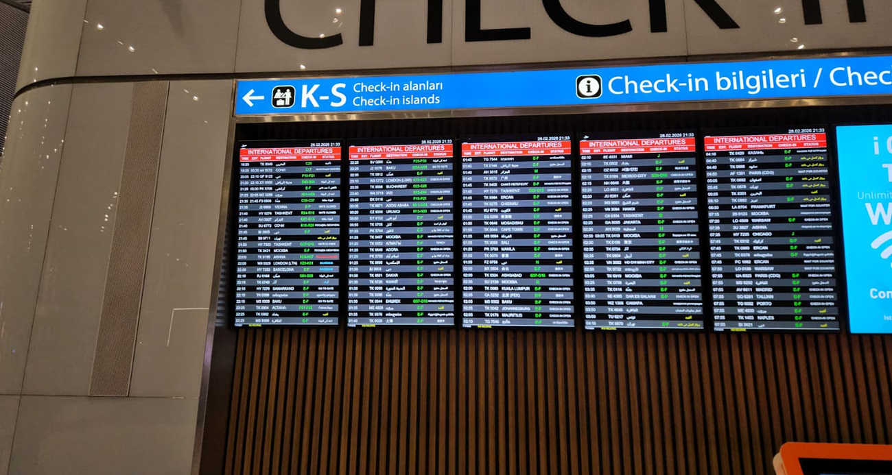 İsrail-İran gerginliği uluslararası uçuşları etkiledi: 227 uçuş iptal edildi