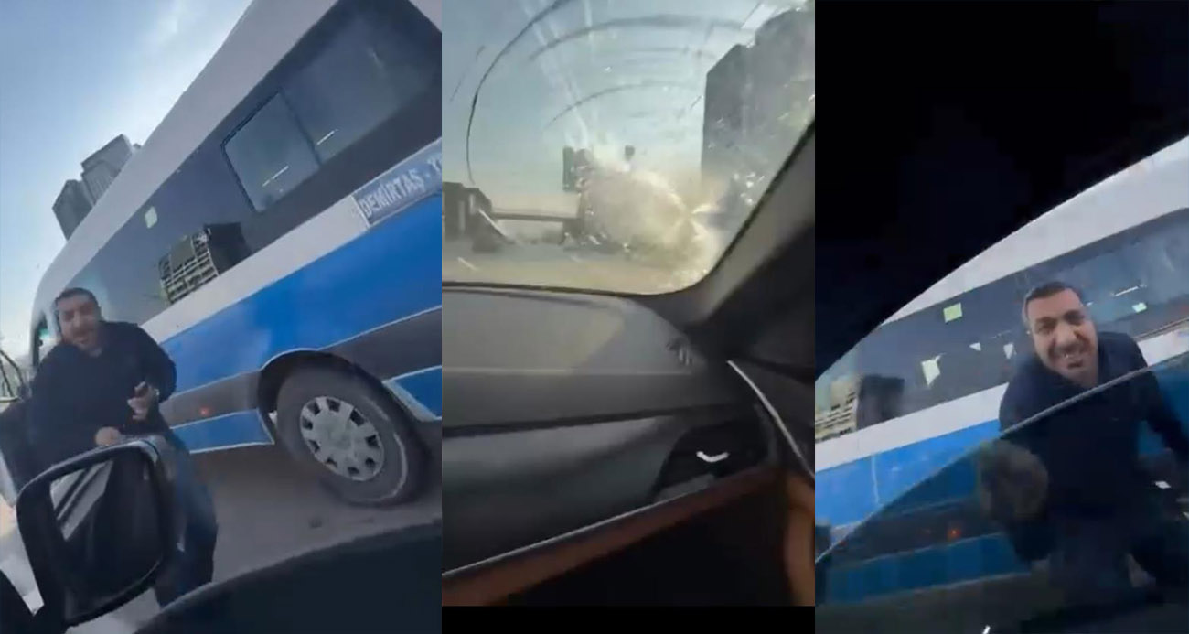 Bursa’da yol verme kavgası kamerada... Camı kırdı, 180 bin lira ceza yedi - ASAYİŞ