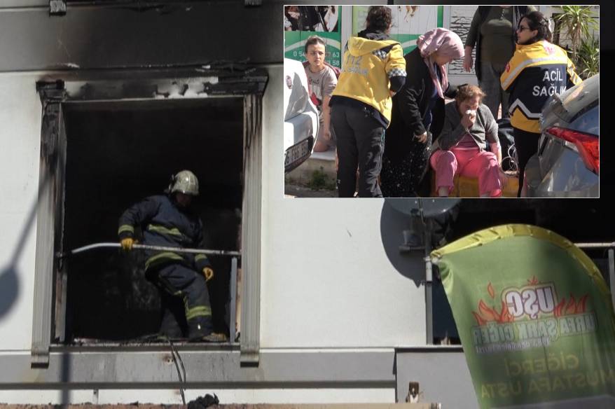 Antalya’da 4 katlı binada yangın paniği!