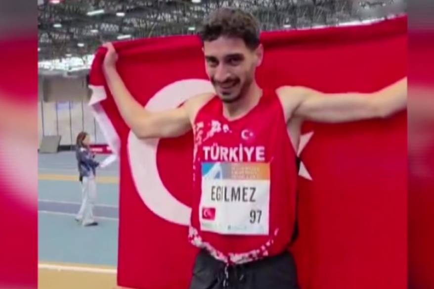 Milli sporcu Mehmet Emin Eğilmez, dünya şampiyonu oldu