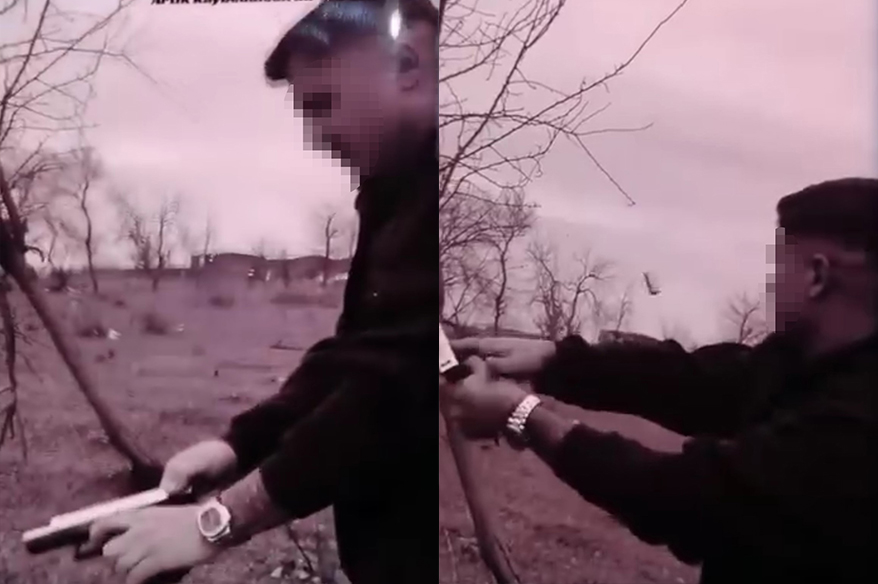 Bursa’da maganda dehşeti kamerada