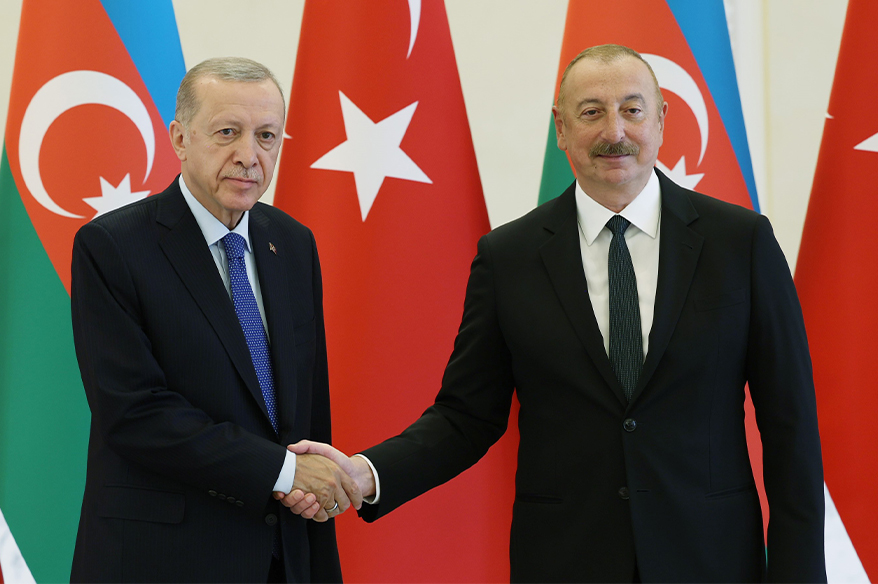 Cumhurbaşkanı Erdoğan, Azerbaycan Cumhurbaşkanı Aliyev ile görüştü