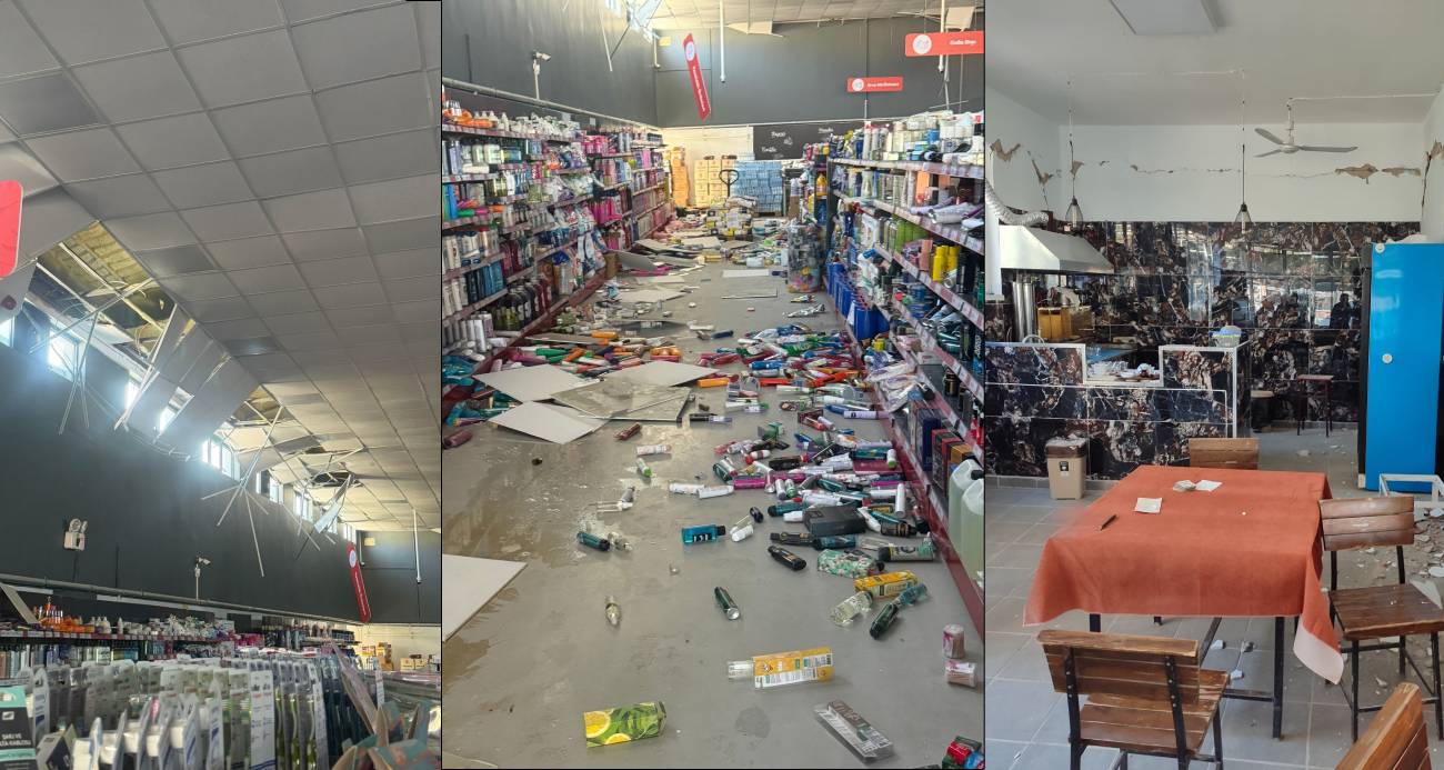 Buldan’da 5.1’lik depremin ardından bazı işletmelerde hasar meydana geldi