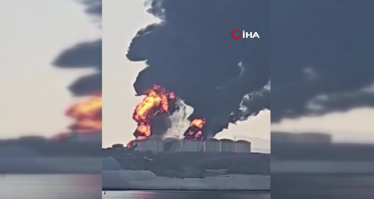 Umman’ın Salalah Limanı’ndaki petrol depolama tesisleri vuruldu.