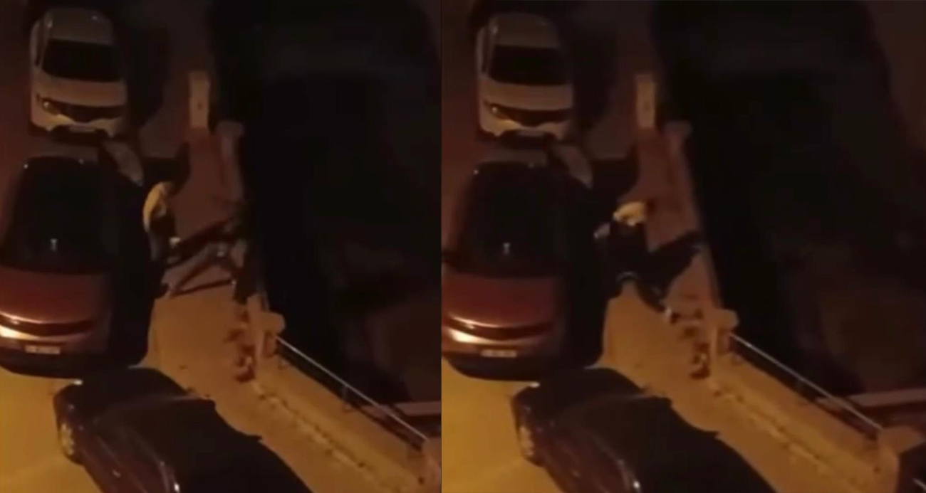 İki grup arasındaki yumruklu kavga kamerada