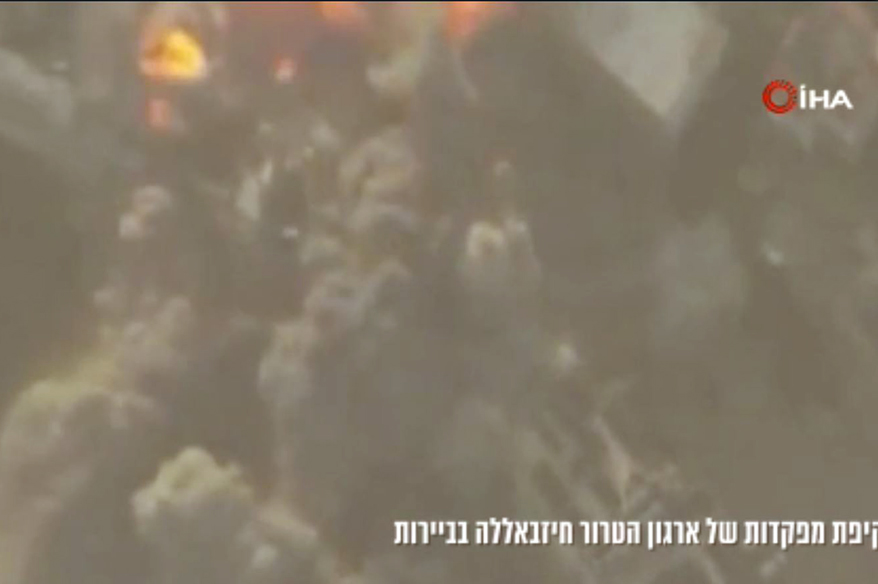 İsrail, Lübnan’daki Hizbullah karargahlarına yapılan saldırıların görüntülerini yayınladı