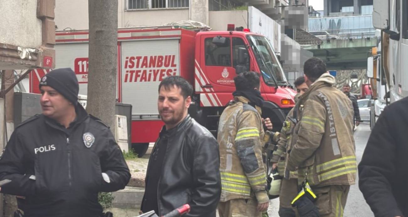 Şişli’de pizzacıda korkutan yangın