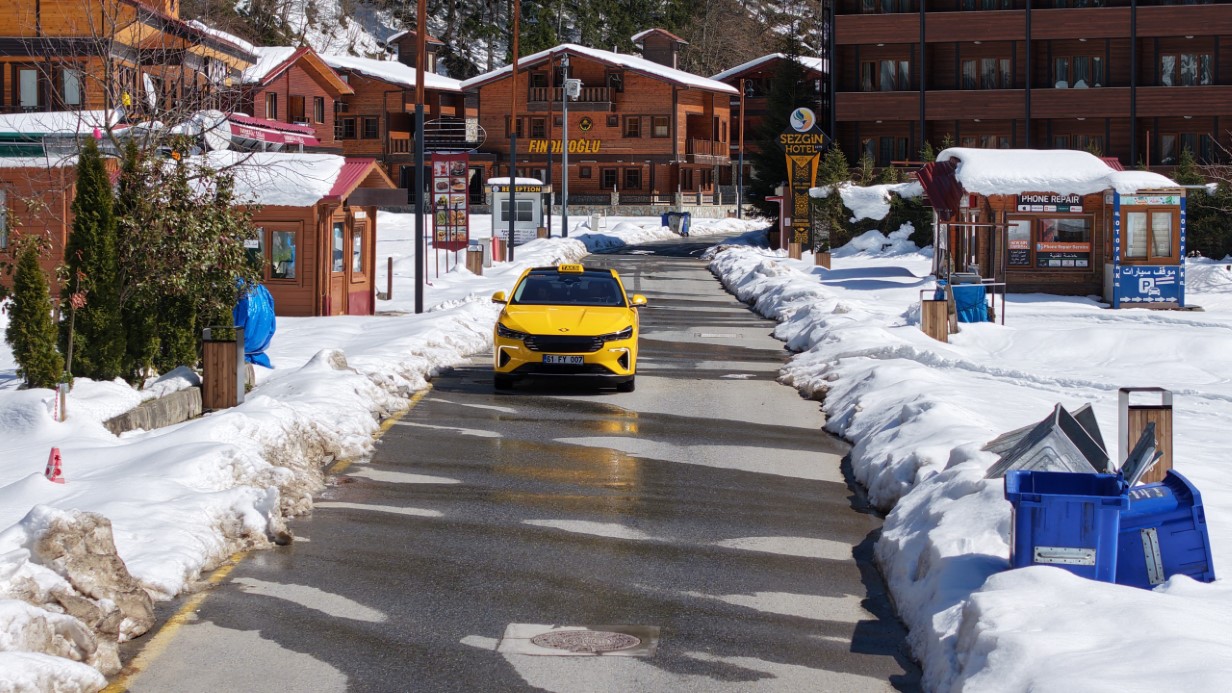 Togg taksi Karadeniz yollarında