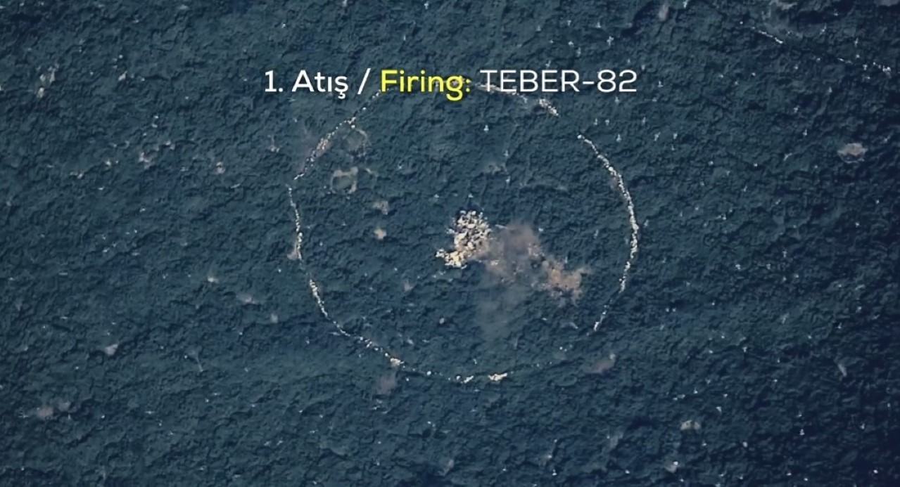 Bayraktar KIZILELMA LGK-82 ve TEBER-82 mühimmatlarıyla hedefi tam isabetle vurdu