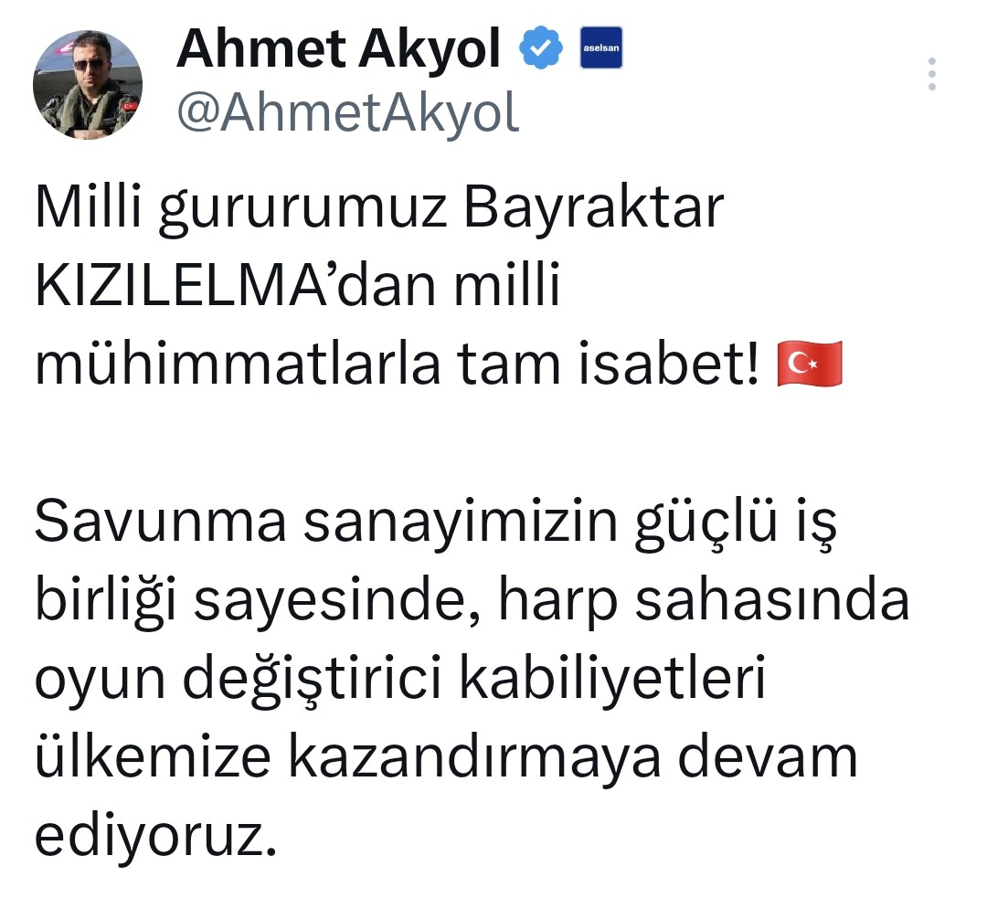 Bayraktar KIZILELMA LGK-82 ve TEBER-82 mühimmatlarıyla hedefi tam isabetle vurdu