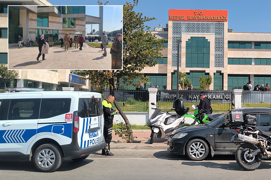 Antalya Kepez Kaymakamlığında silah sesleri duyuldu