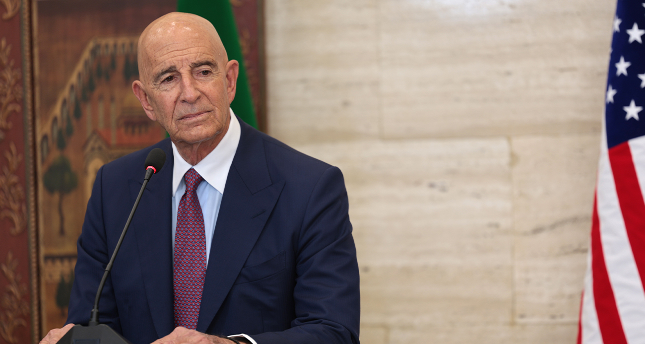ABD’nin Ankara Büyükelçisi ve Suriye Özel Temsilcisi Tom Barrack, "ABD’nin Suriye’yi Lübnan’a asker göndermeye teşvik ettiği yönündeki haberler yanlış ve asılsızdır" dedi.
