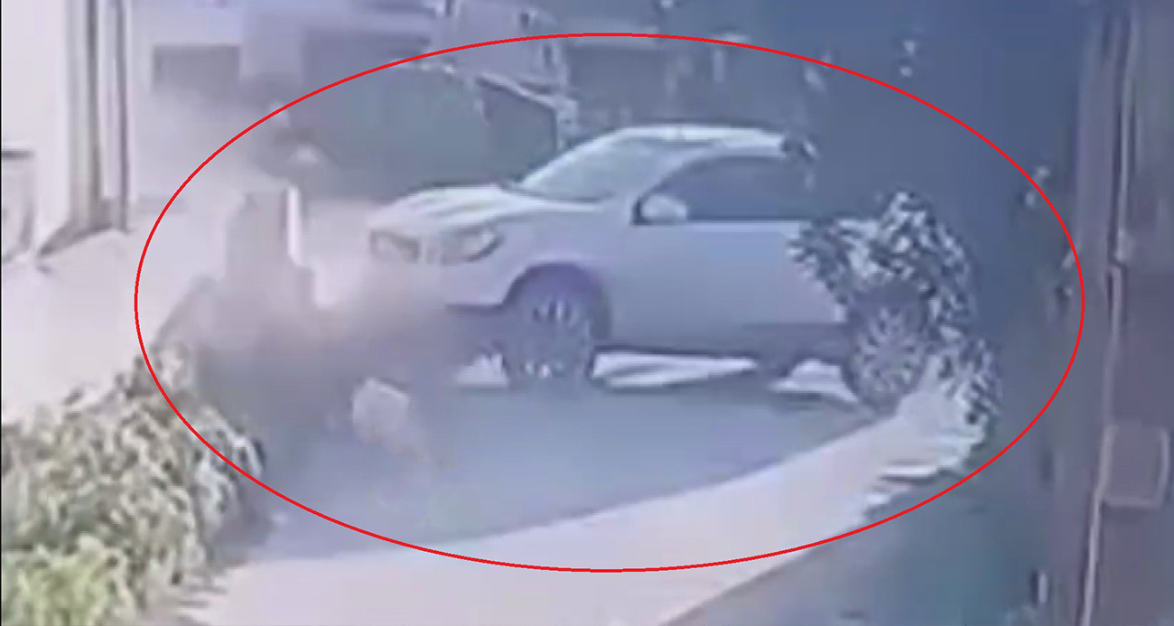 Hatay’da motosiklet sürücüsünün öldüğü kaza anı kamerada