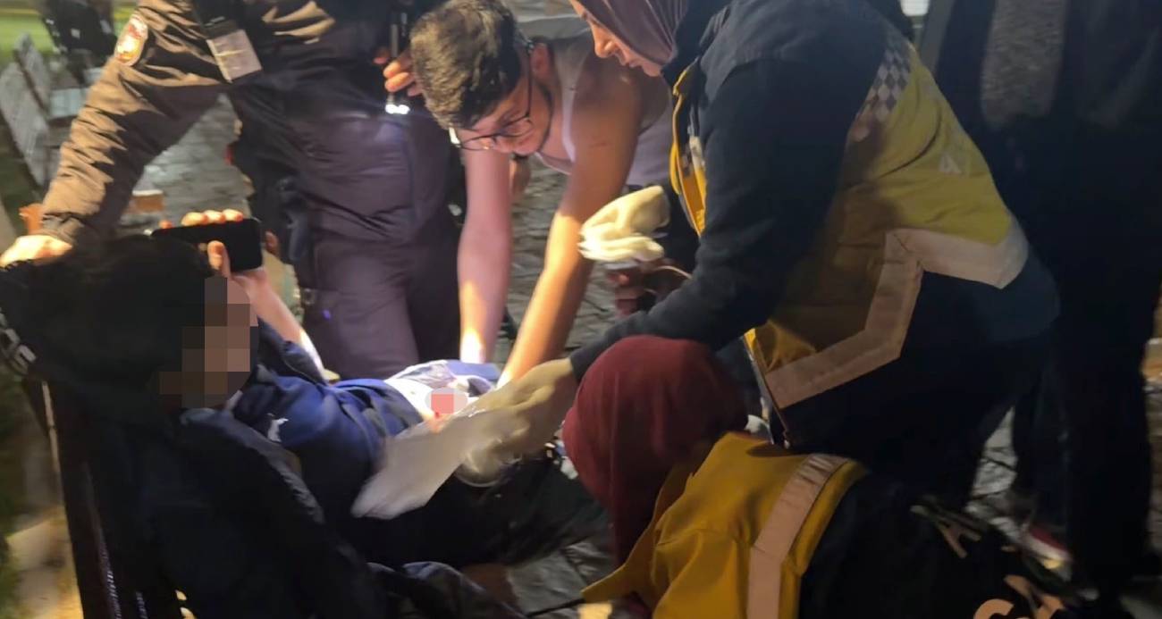 Aksaray’da parkta bıçaklanan çocuk ağır yaralandı