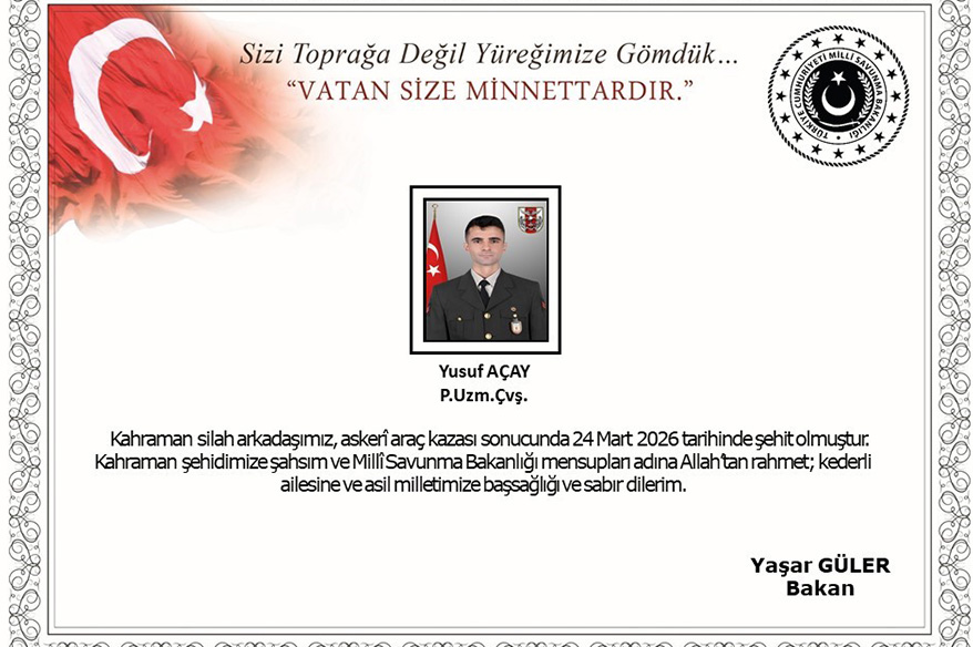 MSB duyurdu: Ağrı’daki kazada 1 asker şehit oldu