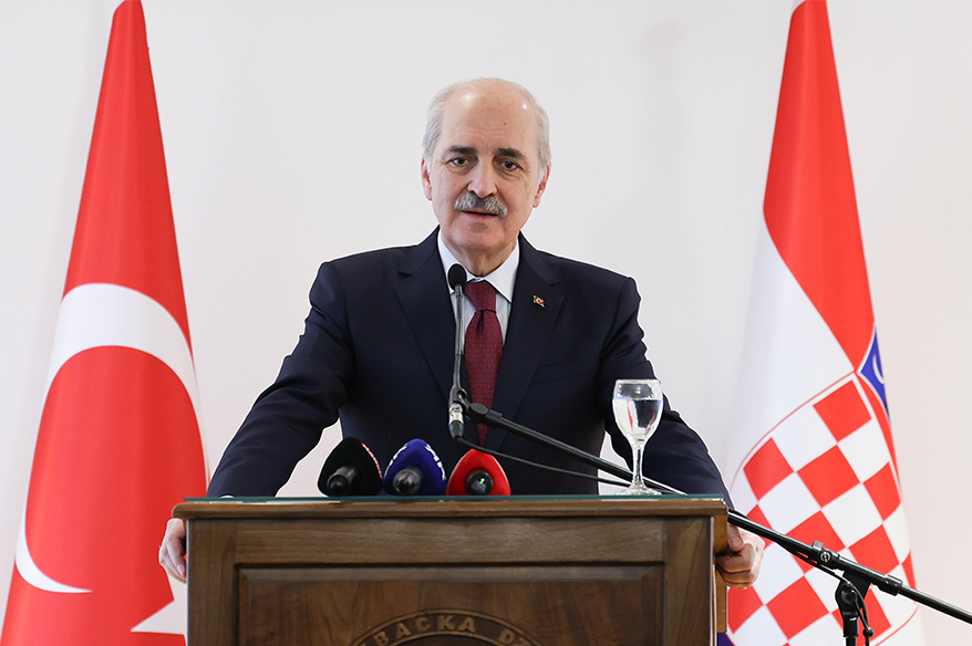 Kurtulmuş: "Gazze soykırımı insanlığın ortak bir ayıbı olarak hepimizin gözü önündedir"