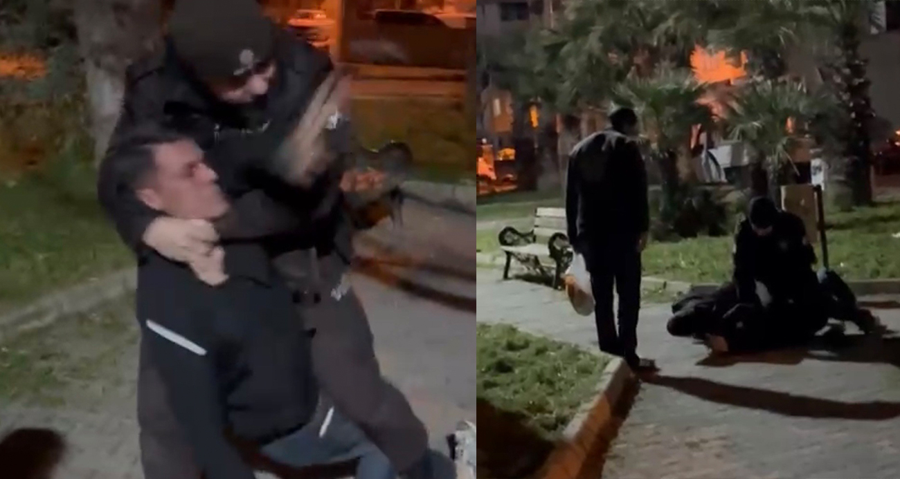 Parkta taşkınlık çıkardılar, görevli bekçilere direndiler