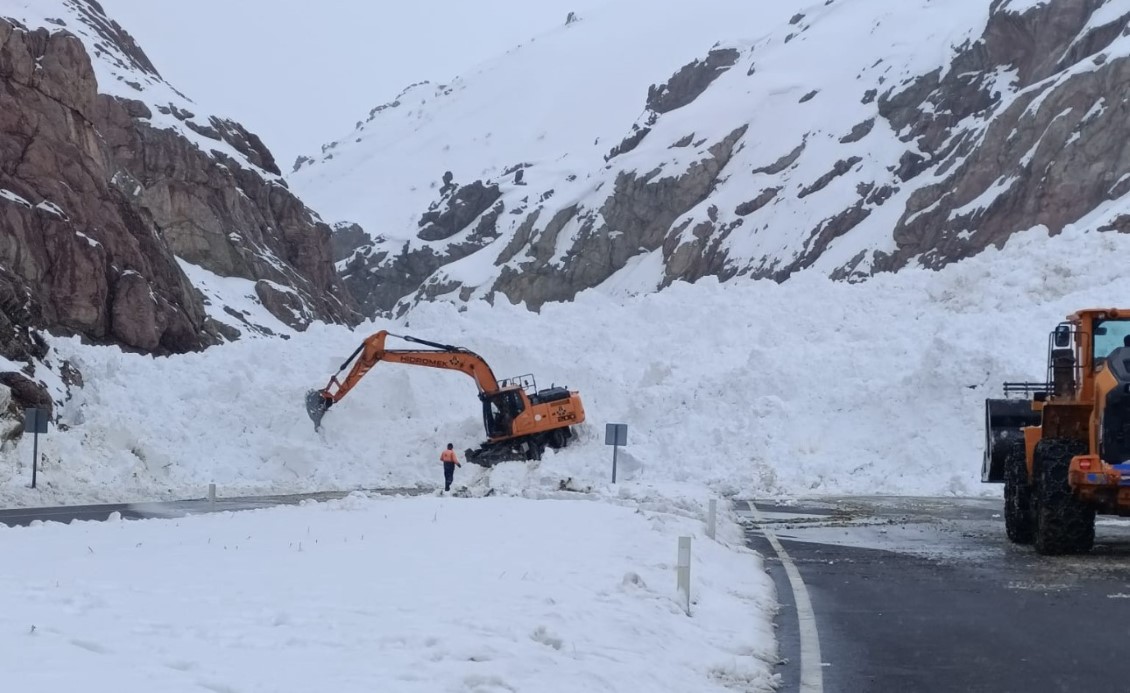 Van-Hakkari karayolunda çığ: Çok sayıda araç mahsur kaldı