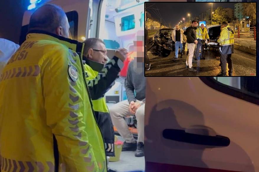 Kaza yapan ehliyetsiz ve alkollü sürücüyü, polis tedaviye ikna etti