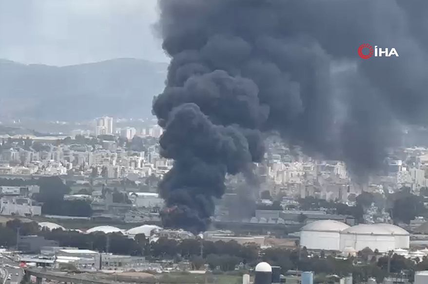 İsrail’de Bazan petrol rafinerisi vuruldu