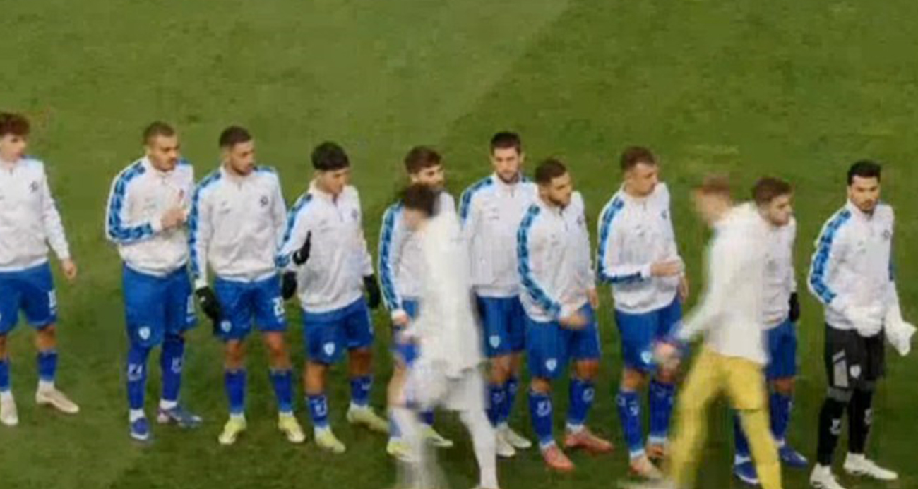 Bosna Hersekli oyuncular, İsrailli futbolcuların elini sıkmadı