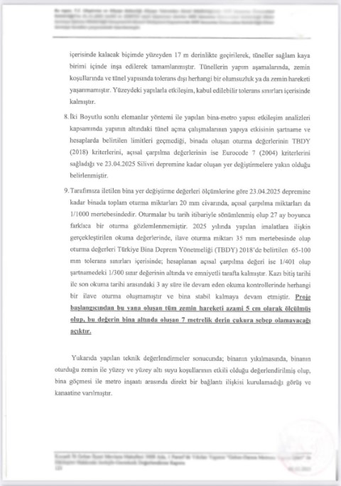 Gebze’de çöken bina için yeni rapor