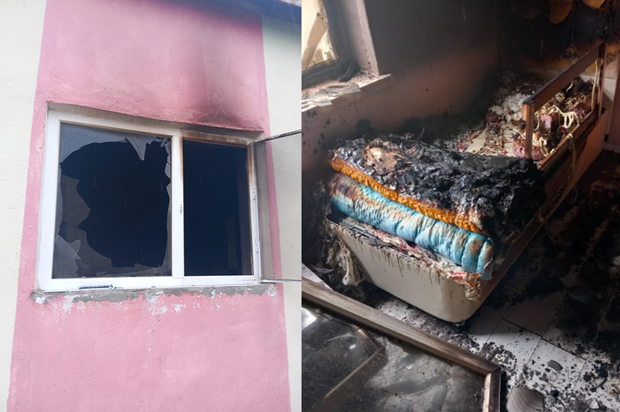 Nevşehir’de yıldırım düşen evde yangın çıktı