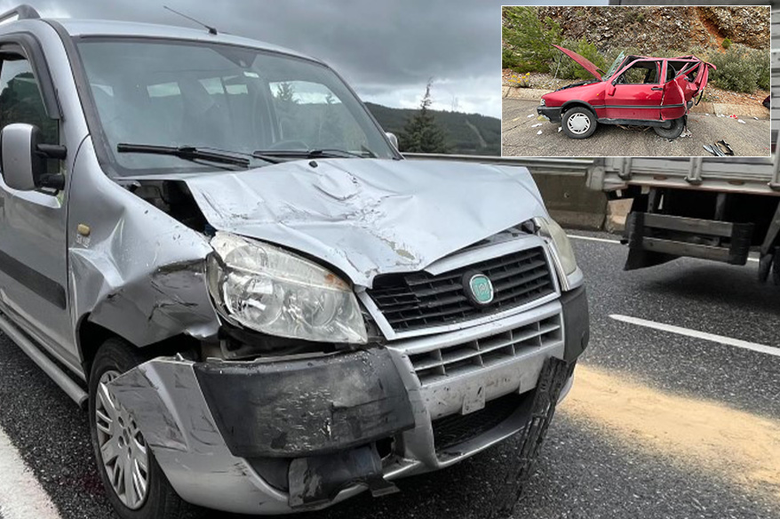 Kazada Fiat araçlar kağıt gibi ezildi