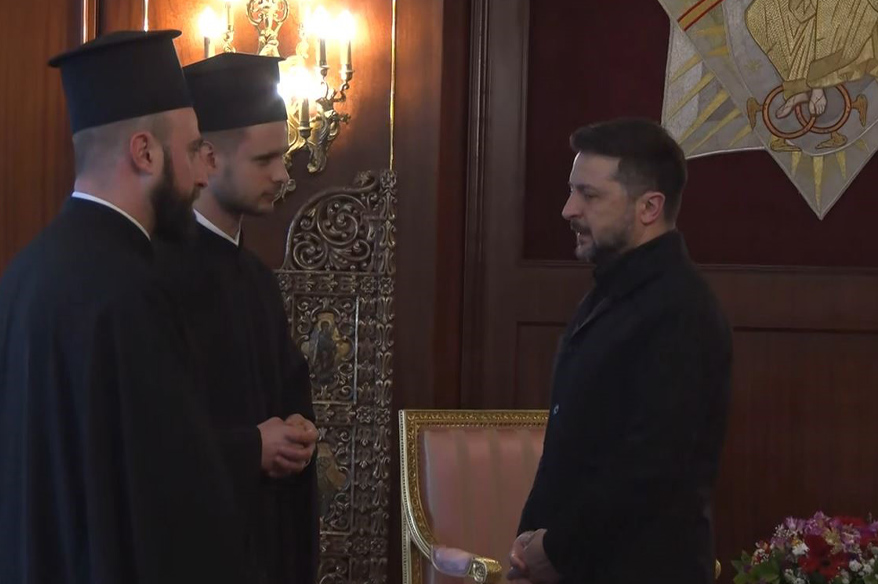Ukrayna Devlet Başkanı Zelenskiy’den Rum Patrikhanesi’ne ziyaret