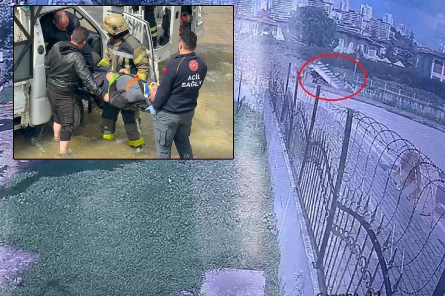 Dereye uçan kamyonetin sürücüsüne dakikalarca kalp masajı yapıldı