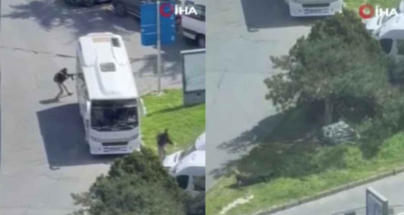 İsrail Konsolosluğu yakınında bir polisin vurulduğu anlar böyle görüntülendi