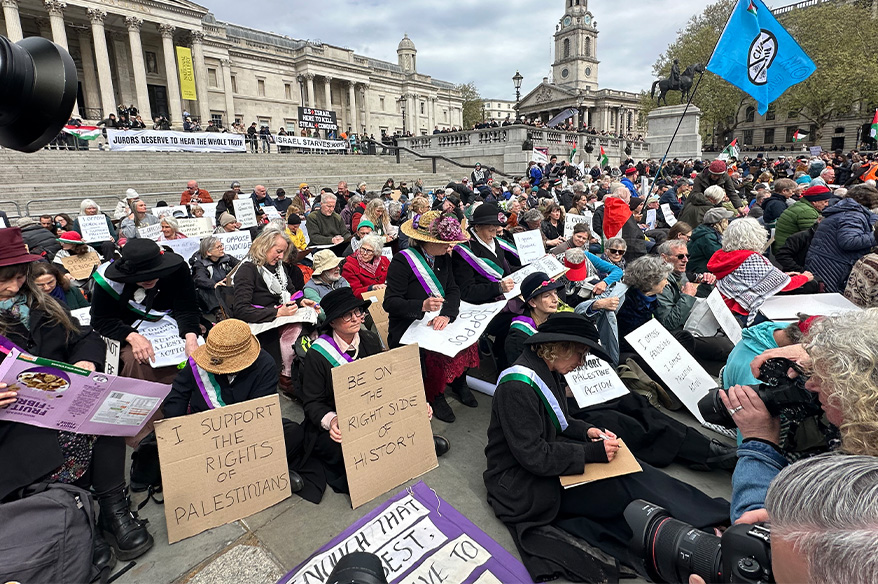 Londra polisinden Filistin’e destek gösterisine müdahale: 212 gözaltı