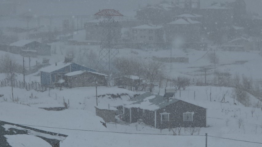 Van’da nisan sürprizi: Lapa lapa kar yağışı şehri beyaza bürüdü