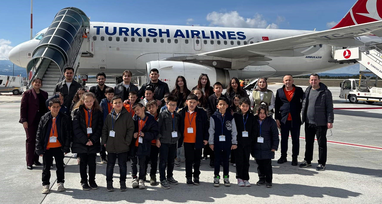 'Minik Kanatlar'ın havalimanı heyecanı