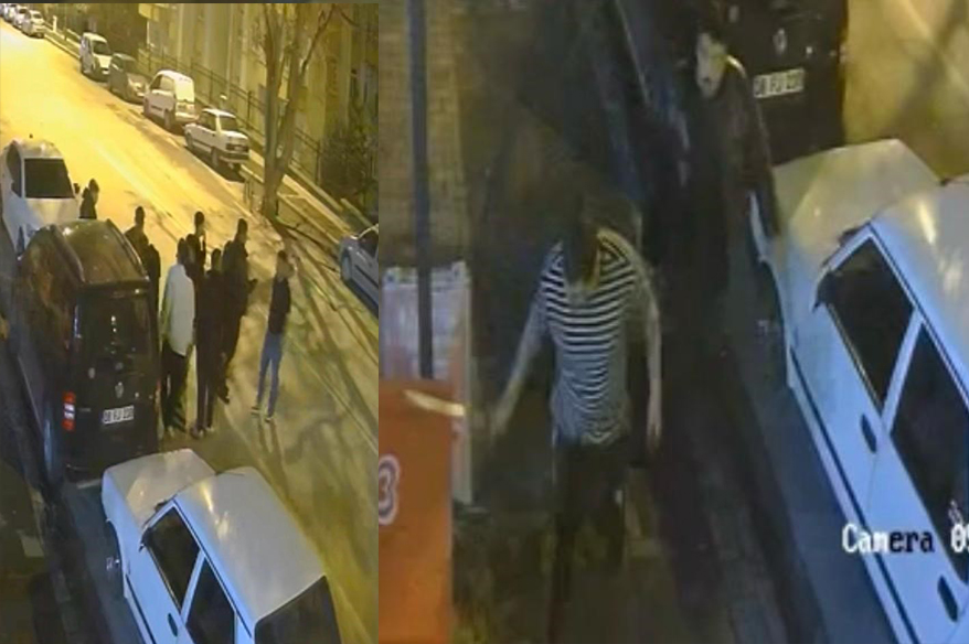 Kayseri’de 2 kişinin yaralandığı bıçaklı kavga kamerada