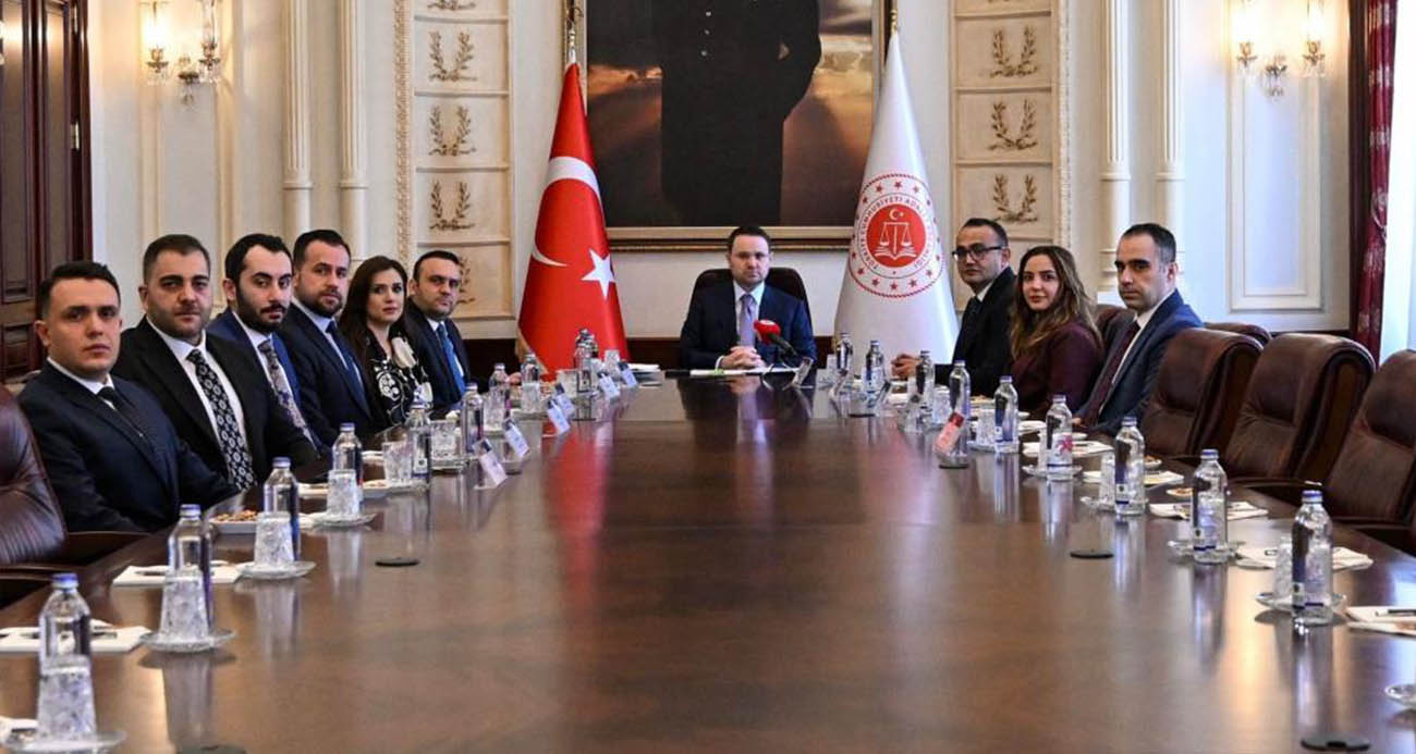 Adalet Bakanı Akın Gürlek Türk Hukuk Enstitüsü heyetini kabul etti