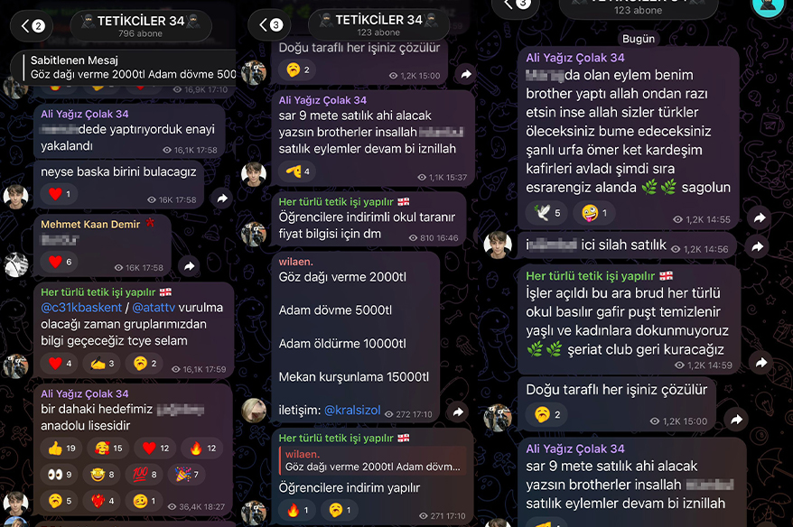 Sosyal medya üzerinden korkunç paylaşımlar