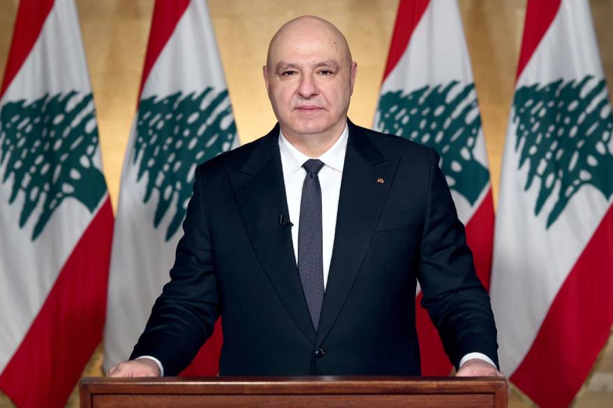 Lübnan Cumhurbaşkanı Aoun: "Ülke toprağından tek bir zerre dahi feda edilmeyecek"