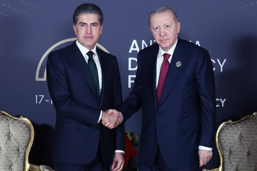 Cumhurbaşkanı Erdoğan, IKBY Başkanı Neçirvan Barzani’yi kabul etti