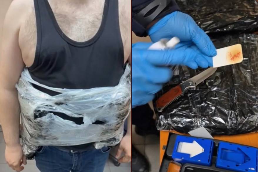 Türk yolcunun belinden 5 kilo 510 gram uyuşturucu çıktı