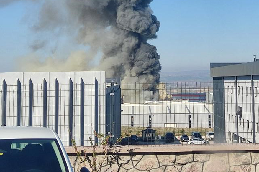 Ankara’da bir fabrikada yangın çıktı