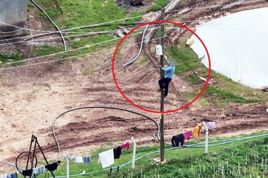 Dronu görünce kaçak hatları böyle iptal etti