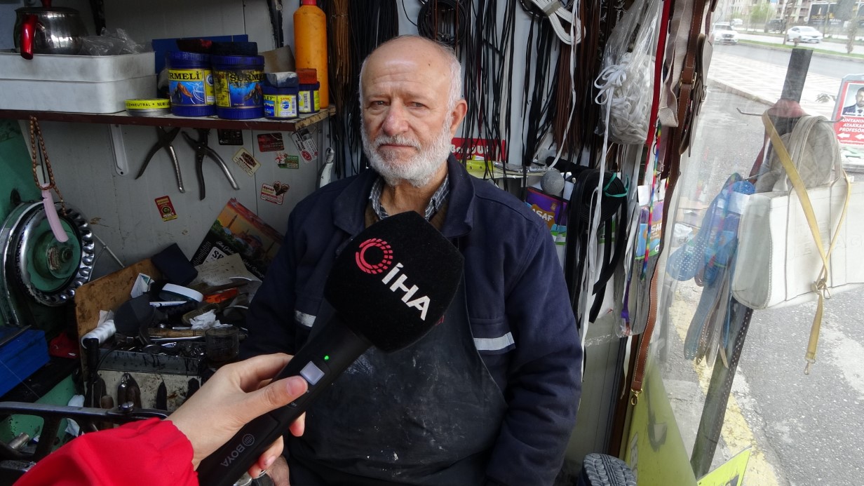 Baba mesleğini 45 yıldır sürdüren ustadan gençlere ‘meslek öğrenin’ tavsiyesi