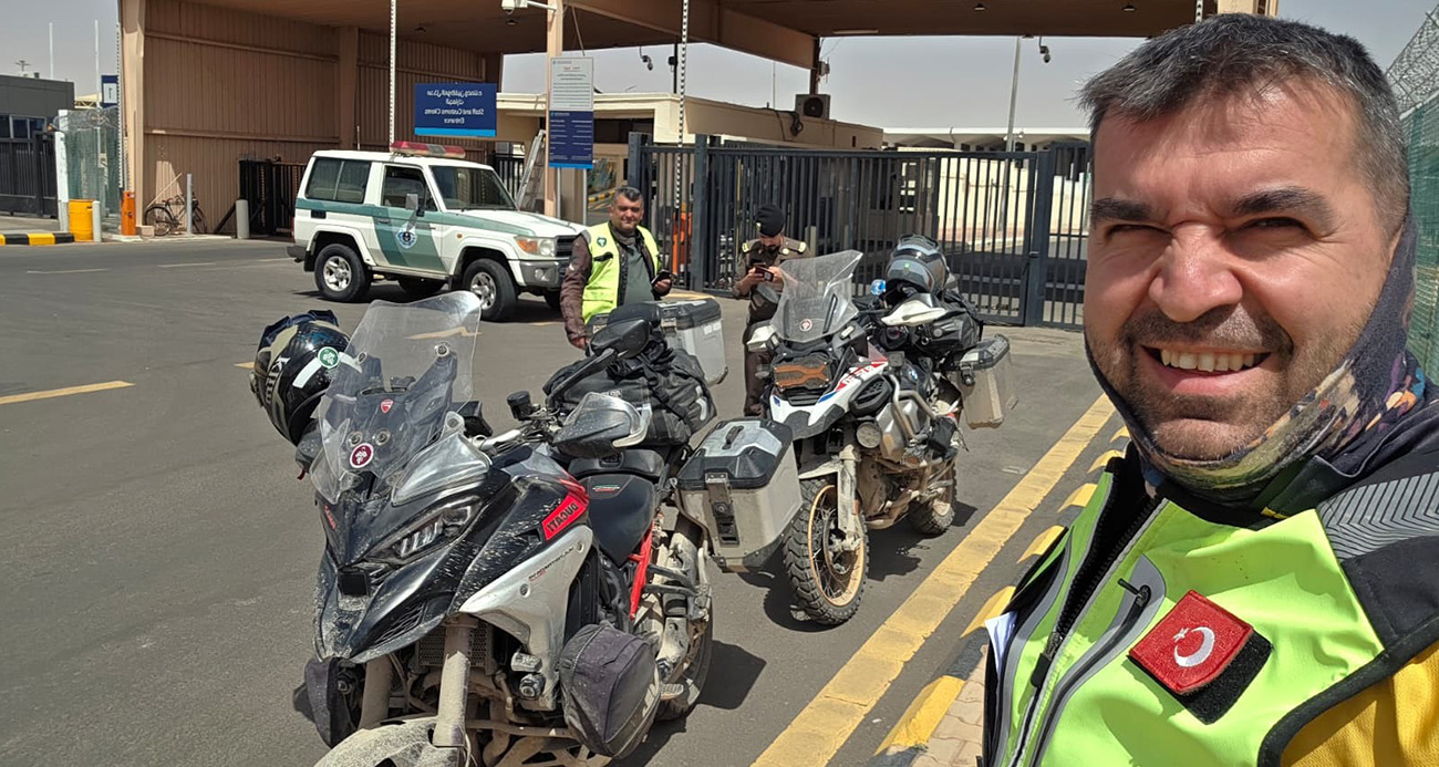 Alanya’dan kutsal topraklara motosikletle 7 bin kilometrelik yolculuk
