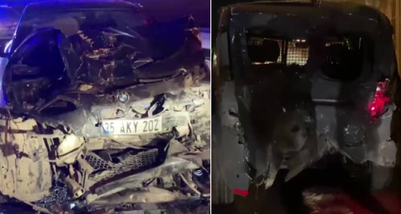 Kocaeli’de iki motosiklet, bir hafif ticari araç ve bir otomobilin karıştığı zincirleme kazada 3 kişi yaralanırken, araçlar adeta hurdaya döndü.